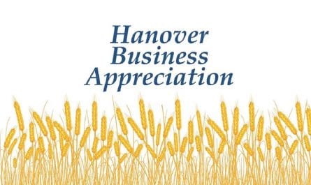 Hanover Business Appreciate over wheat graphic